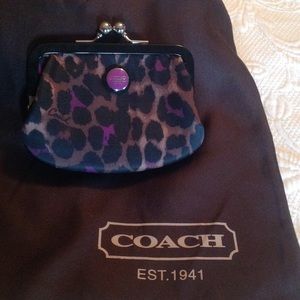 Kiss lock Coach coin purse